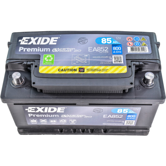 Аккумулятор Exide 6 CT-85-R Premium EA852