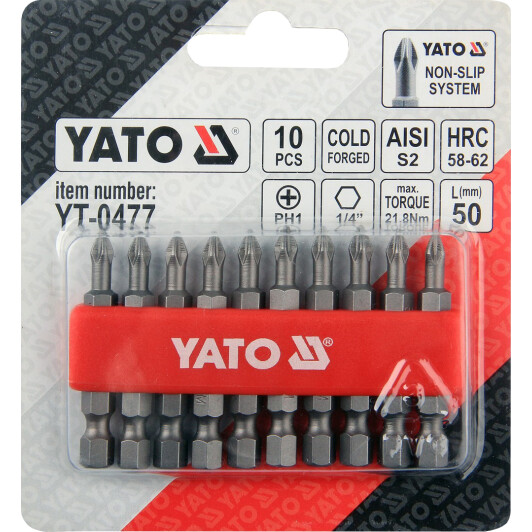 Набор бит Yato YT-0477 10 шт.