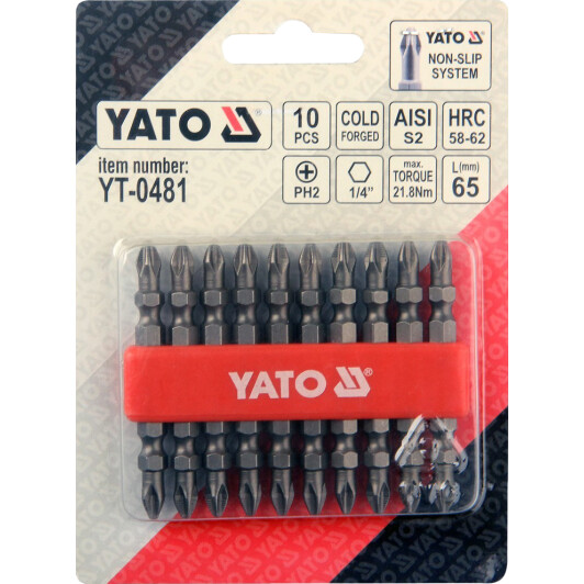 Набор бит Yato YT-0481 10 шт.
