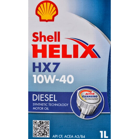 Моторна олива Shell Helix HX7 Diesel 10W-40 для Fiat Ducato 1 л на Fiat Ducato