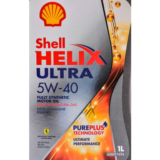 Моторное масло Shell Helix Ultra 5W-40 для Mercedes Viano 1 л на Mercedes Viano