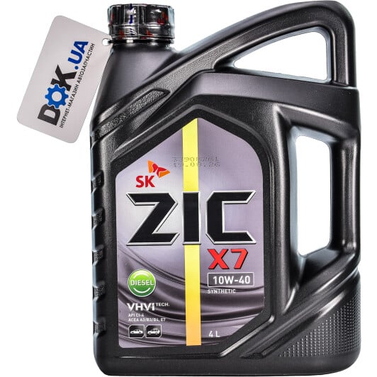 Моторное масло ZIC X7 Diesel 10W-40 4 л на Lada 2110