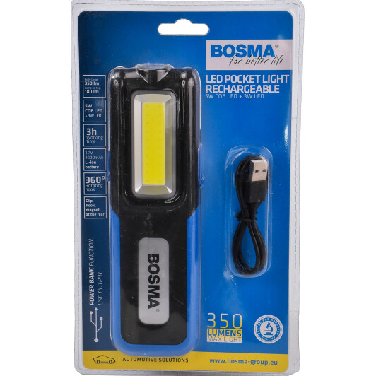Автомобильный фонарь Bosma Rechargeable LED Pocket Light 6780