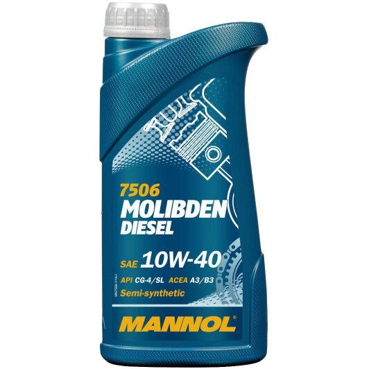Моторное масло Mannol Molibden Diesel 10W-40 1 л на Renault Fluence