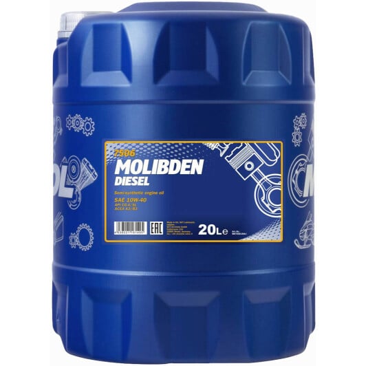 Моторное масло Mannol Molibden Diesel 10W-40 20 л на Citroen C5