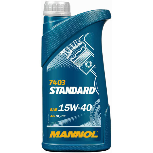 Моторное масло Mannol Standard 15W-40 1 л на Kia Rio