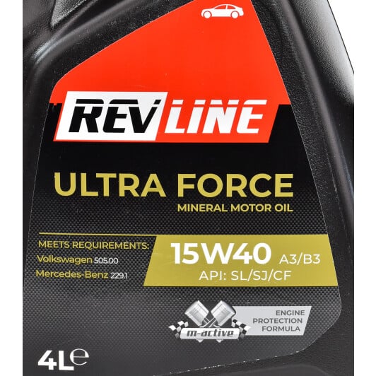 Моторное масло Revline Ultra Force 15W-40 4 л на Hyundai H100