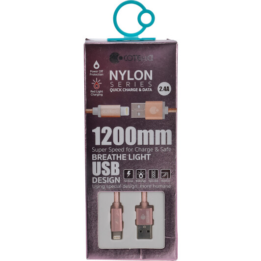 Кабель COTEetCI M30i CS2127-2M-MRG USB - Apple Lightning 2 м