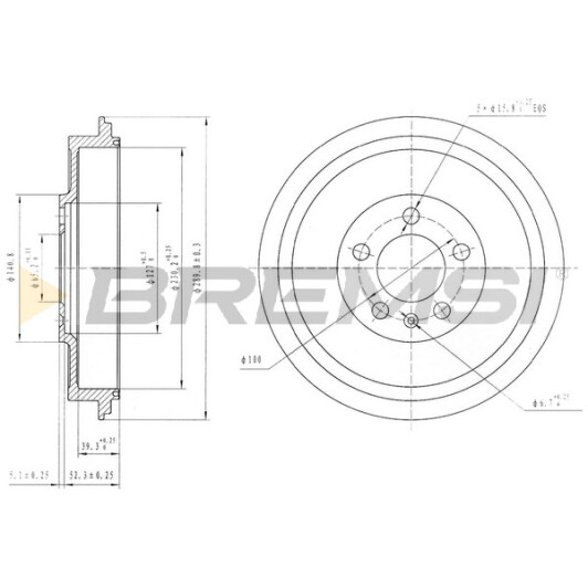cr5500 Bremsi Гальмівний барабан