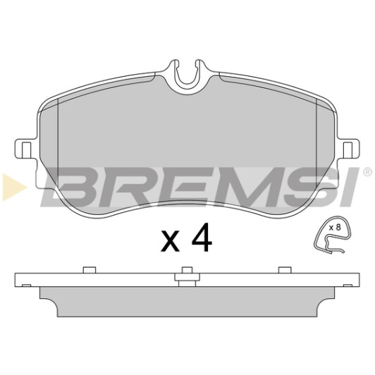 Тормозные колодки Bremsi bp3836