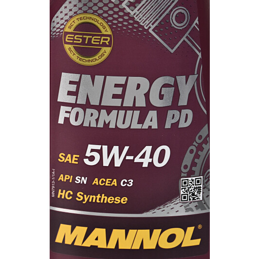 Моторное масло Mannol Energy Formula PD 5W-40 1 л на Dacia Lodgy