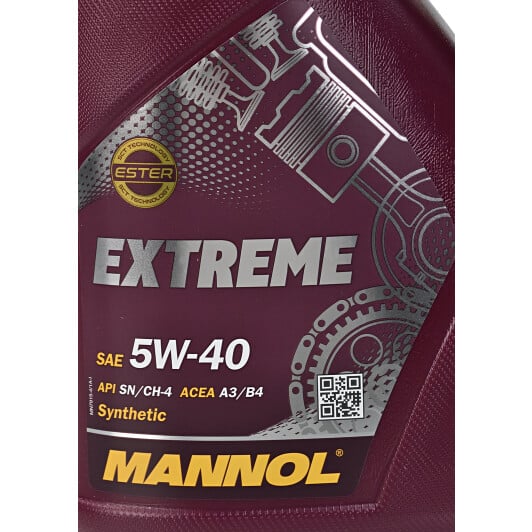 Моторное масло Mannol Extreme 5W-40 4 л на Peugeot 4008