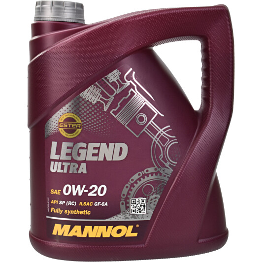 Моторное масло Mannol Legend Ultra 0W-20 4 л на Mazda MPV