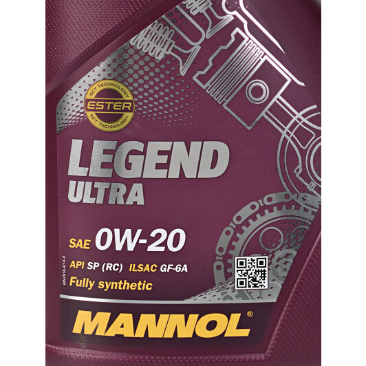 Моторна олива Mannol Legend Ultra 0W-20 4 л на Renault Sandero