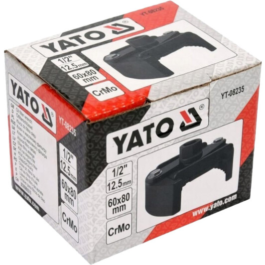Ключ для зйому масляних фільтрів Yato YT-08235 60-80 мм
