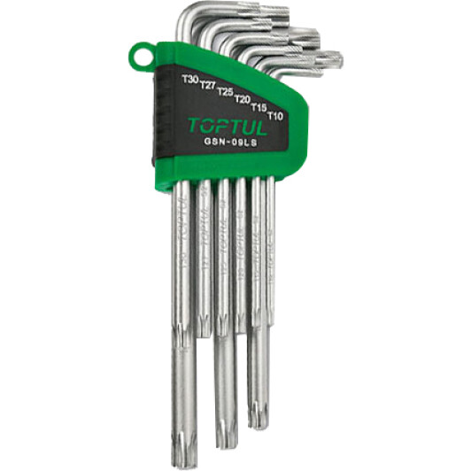 Набір ключів TORX Toptul GSN-09LS T10-T50 9 шт