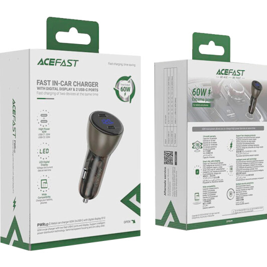 USB зарядка в авто Acefast B10 AFB10