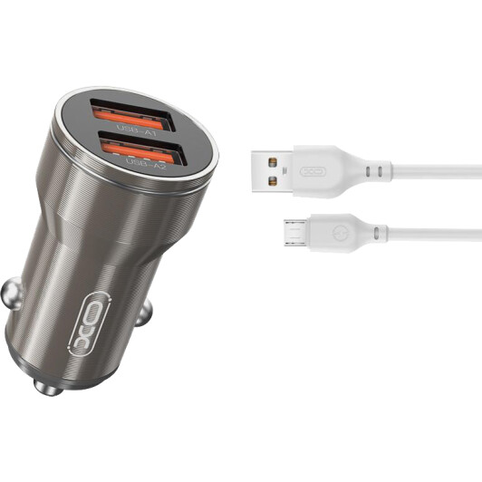 Usb зарядка в авто XO CC48 XO-CC48M-GR