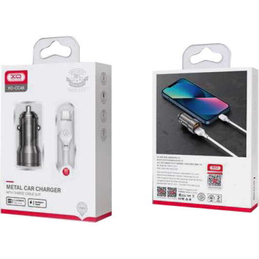 Usb зарядка в авто XO CC48 XO-CC48M-GR