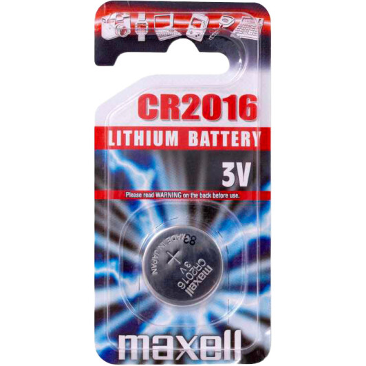 Батарейка Maxell CR2016 CR2016 3 V 1 шт