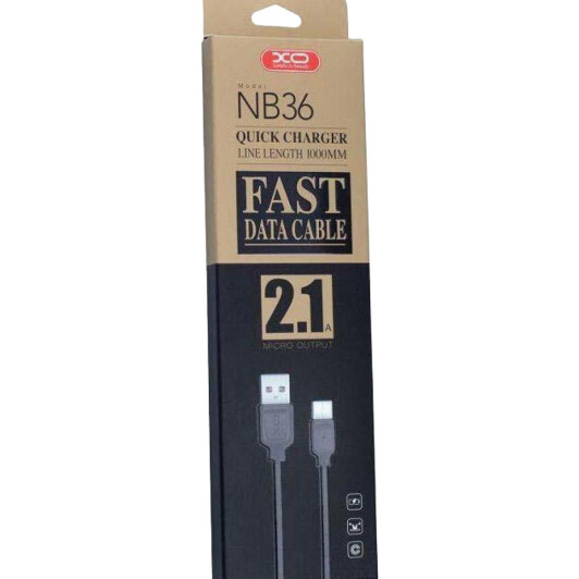 Кабель XO NB36 NB36-M-1-BK USB - Micro USB 1 м