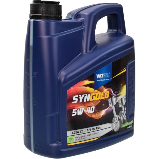 Моторное масло VatOil SynGold 5W-40 4 л на Nissan Sunny