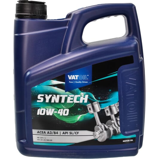 Моторное масло VatOil SynTech 10W-40 для SAAB 900 4 л на SAAB 900