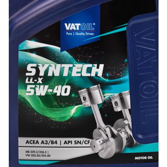 Моторна олива VatOil SynTech LL-X 5W-40 1 л на Hyundai S-Coupe