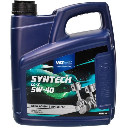 Моторное масло VatOil SynTech LL-X 5W-40 4 л на Citroen DS4