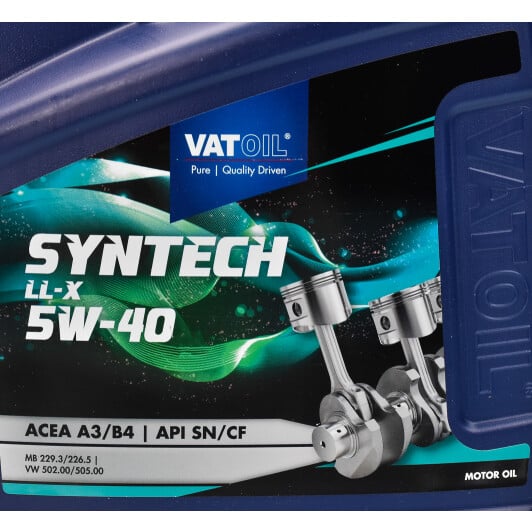 Моторна олива VatOil SynTech LL-X 5W-40 4 л на Lancia Kappa