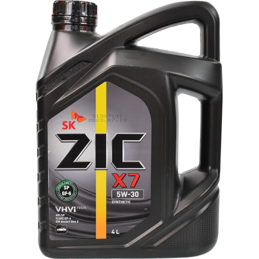 Моторное масло ZIC X7 5W-30 4 л на Renault Fluence