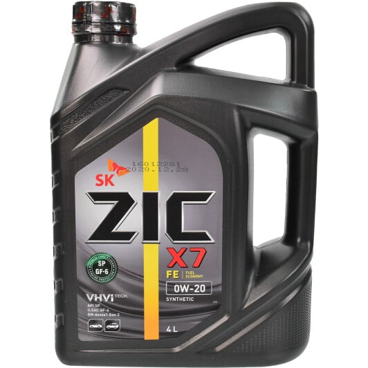 Моторное масло ZIC X7 0W-20 4 л на Honda Jazz