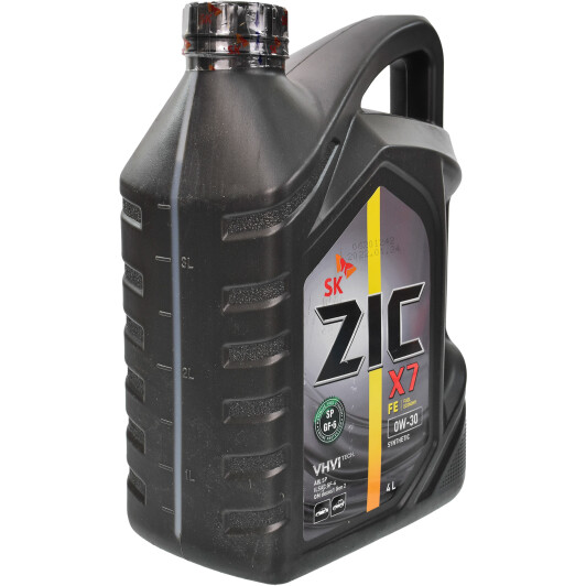 Моторное масло ZIC X7 FE 0W-30 4 л на Fiat Idea