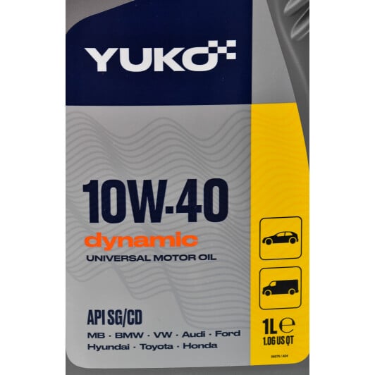 Моторное масло Yuko Dynamic 10W-40 1 л на Toyota Prius