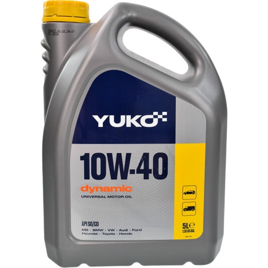 Моторное масло Yuko Dynamic 10W-40 5 л на Lexus CT