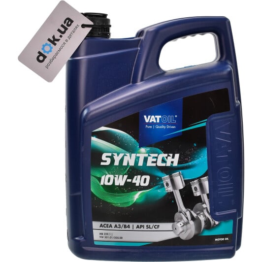 Моторное масло VatOil SynTech 10W-40 5 л на Citroen ZX