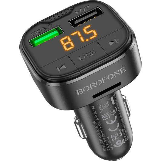 Fm-модулятор Borofone BC43 Flash