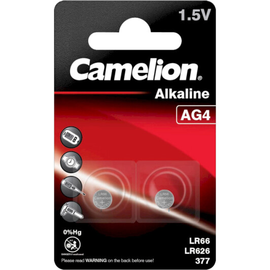Батарейка Camelion Alkaline cell 12050204 LR66 1,5 V 2 шт