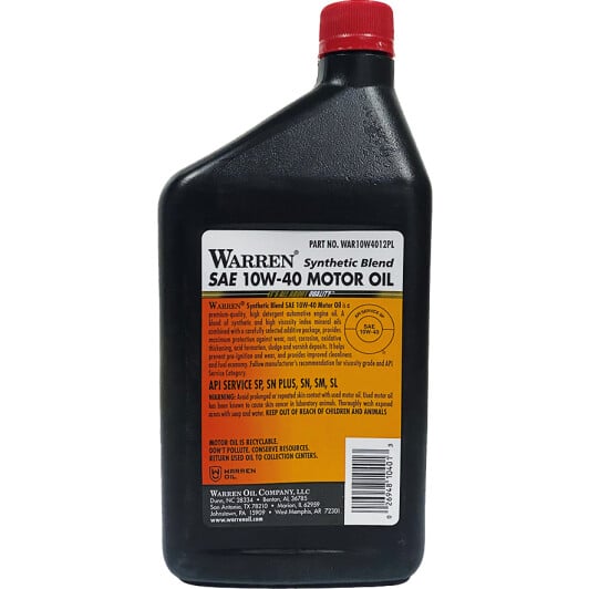 Моторное масло Warren Synthetic Blend 10W-40 на Toyota Liteace