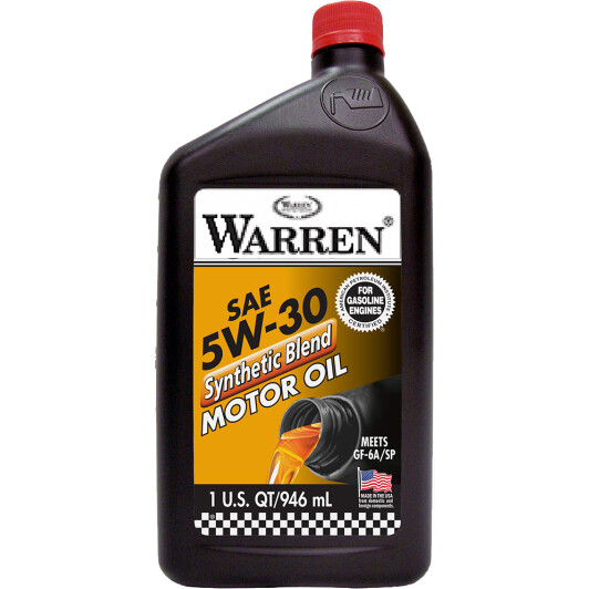 Моторное масло Warren Synthetic Blend 5W-30 0.946 л на Toyota Sequoia