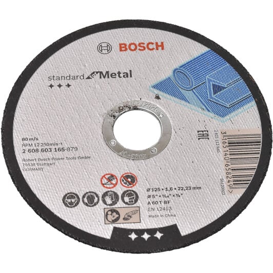 Круг отрезной Bosch Standard for Metal 2608603165 125 мм