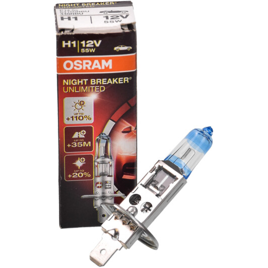 Автолампа Osram H1 P14,5s 55 W прозора 64150nbu