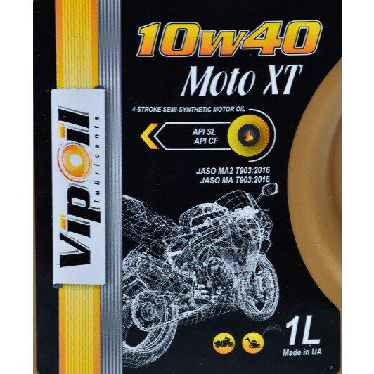 VIPOIL Moto XT 10W-40 моторна олива 4T