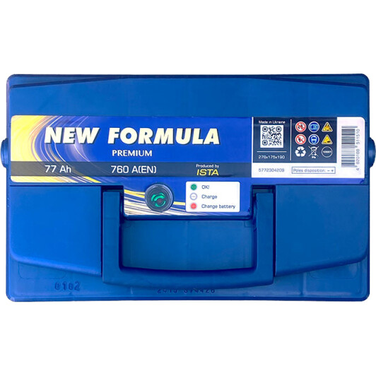 Аккумулятор New Formula 6 CT-77-R Premium 5772304209