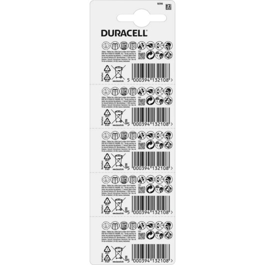 Батарейка Duracell 6807089 CR2016 3 V 5 шт