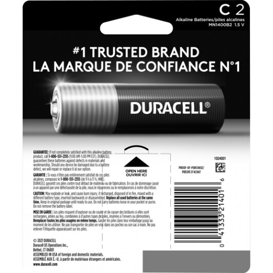 Батарейка Duracell 6409660 C 1,5 V 2 шт