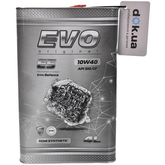 Моторное масло EVO E5 10W-40 4 л на Toyota Hiace