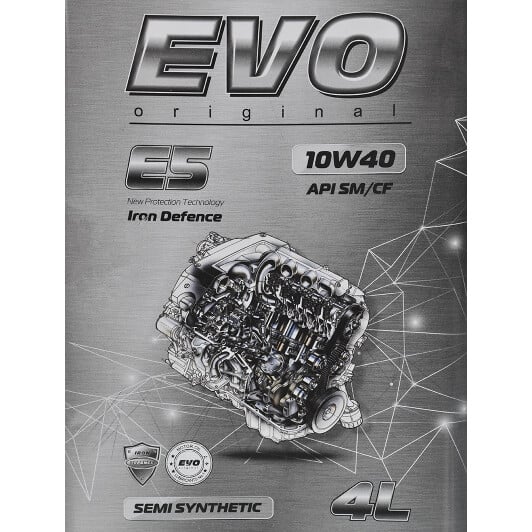Моторное масло EVO E5 10W-40 4 л на Hyundai Getz