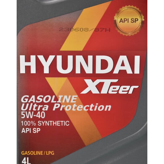 Моторна олива Hyundai XTeer Gasoline Ultra Protection 5W-40 4 л на Hyundai ix35