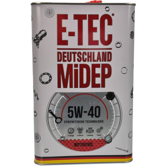Моторное масло E-TEC EVO 5W-40 4 л на Peugeot 505